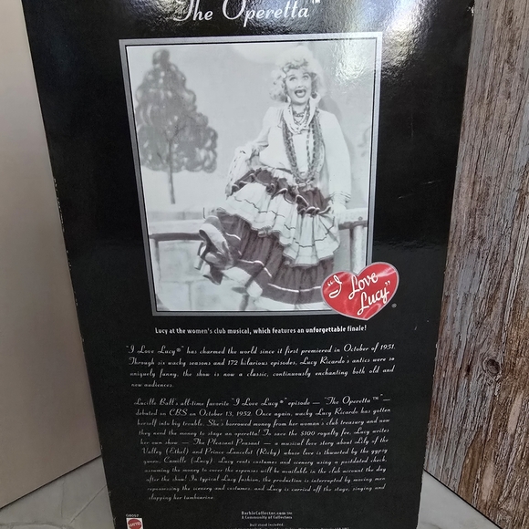 Barbie I Love Lucy Doll with Orange and Brown Dress - Picture 2 of 3